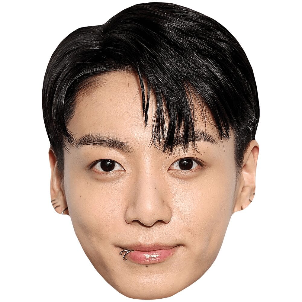 Jungkook (Black Hair) Big Head - Celebrity Cutouts